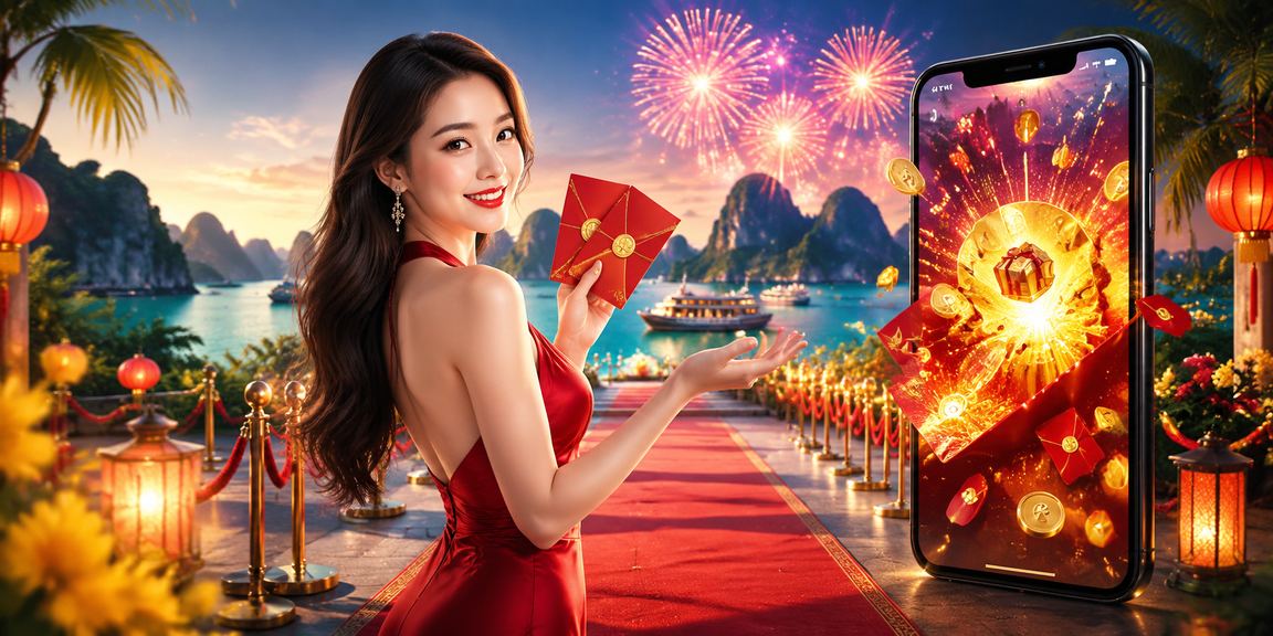 Người dùng tại Hạ Long nhận thưởng phong bì đỏ trong lễ hội game trực tuyến