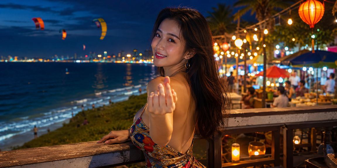Chợ đêm Mũi Né với hoạt động giải trí và game bài sôi động về đêm